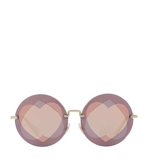 miu miu heart sunglasses|Miu Miu sunglasses price.